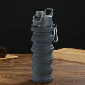 500ML Portable Retractable Silicone Bottle Folding Water Bottle