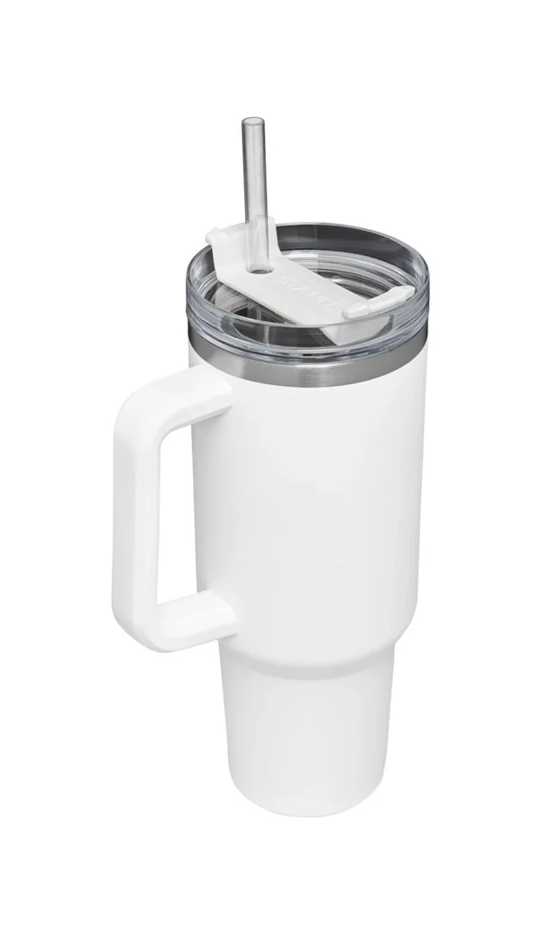 40 Oz Stainless Steel Adventure Quencher Tumbler (White)